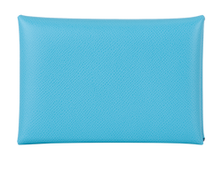 Hermès Calvi Duo Compact Card Holder, Epsom, Bleu Du Nord, W (2024), B, 4*